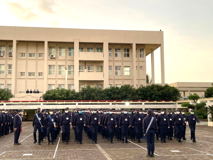 91-1隊進行警歌演唱