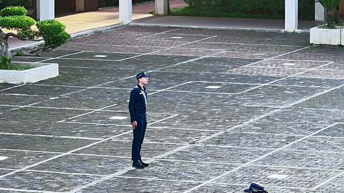 圖2： 實習中隊長戴建宇操作