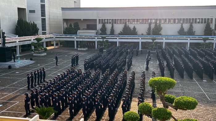 圖4：隊伍整齊劃一，井然有序